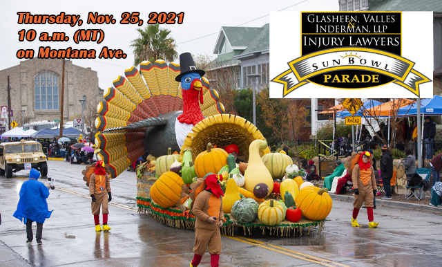 GLASHEEN, VALLES & INDERMAN INJURY LAWYERS SET TO BECOME TITLE SPONSOR OF ANNUAL SUN BOWL PARADE